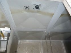 Leaking Fibreglass Panel Water Tank – After Localised Joint Seal Repairs