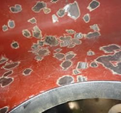 Localised repairs of resin lined tank