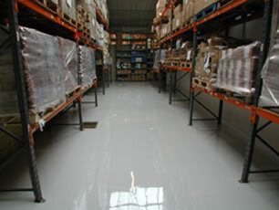 Warehouse After Self Smoothing Resin Flooring Treatment Warehouse After Self Smoothing Resin Flooring Treatment