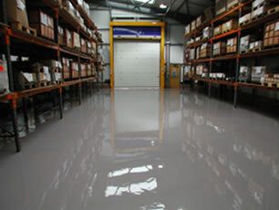 Warehouse After Self Smoothin Resin Flooring Treatment Warehouse After Self Smoothin Resin Flooring Treatment