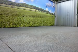 Smoking Area Floor - Before Treatment