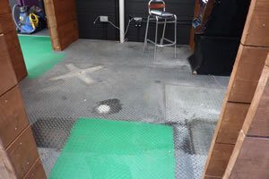 Smoking Area Floor - Before Treatment