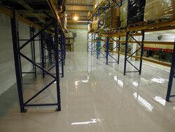 Warehouse After Self Smoothing Resin Flooring Treatment