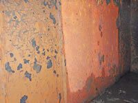 Demineralised Hot Water Tank Lining – Before Treatment
