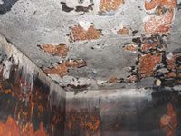 demineralised Hot Water Tank Lining – Before Treatment
