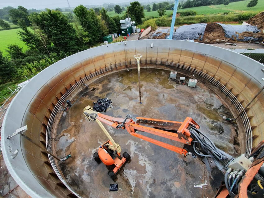 Tank Lining Stainless Steel Digester Lining with Polyure