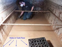 Water Tank Lining – Hole in Water Tank Floor Water Tank Lining – Hole in Water Tank Floor