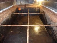 Cast iron & galvanised steel water tank - Before Water Tank Lining Treatment Cast iron & galvanised steel water tank - Before Water Tank Lining Treatment
