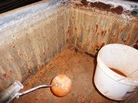 Galvanised steel water tanks – Before tank lining treatment