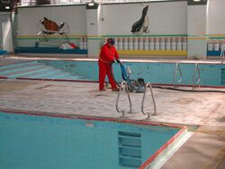 Pool before Epoxy Coating Works